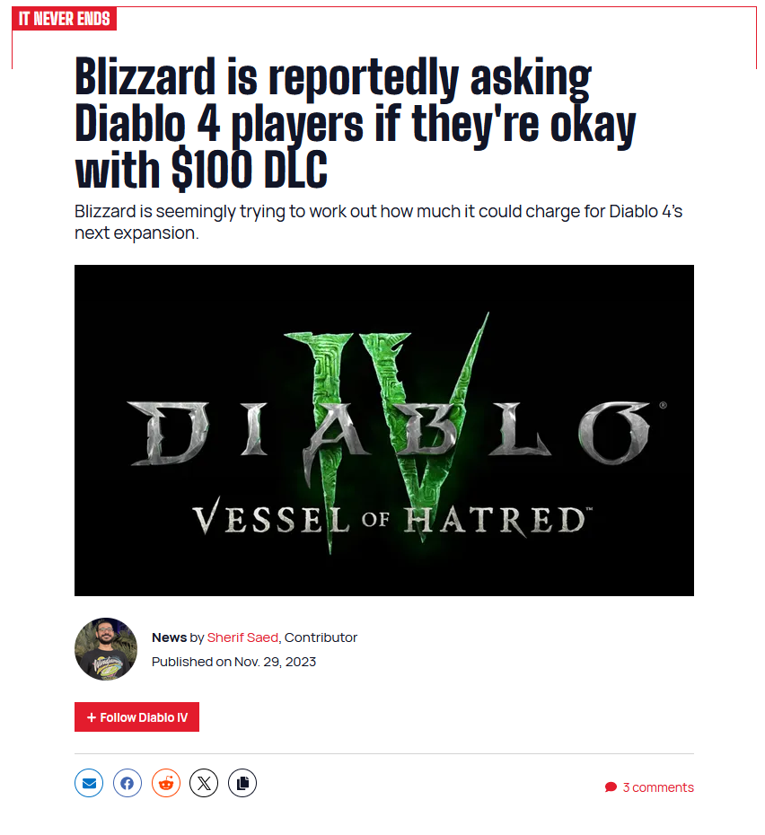 Blizzard doing Blizzard issues.