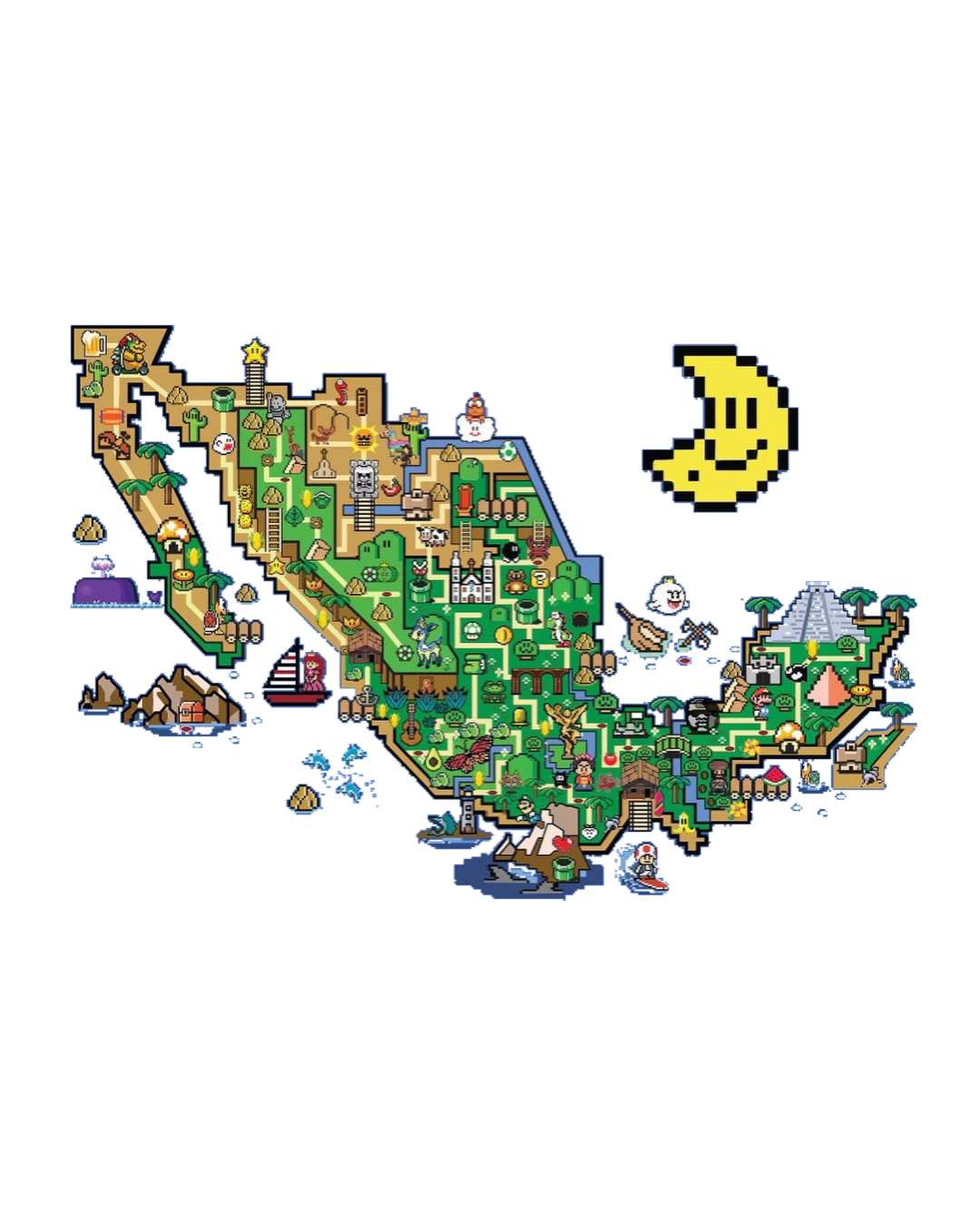 Mexico Mario Bros type