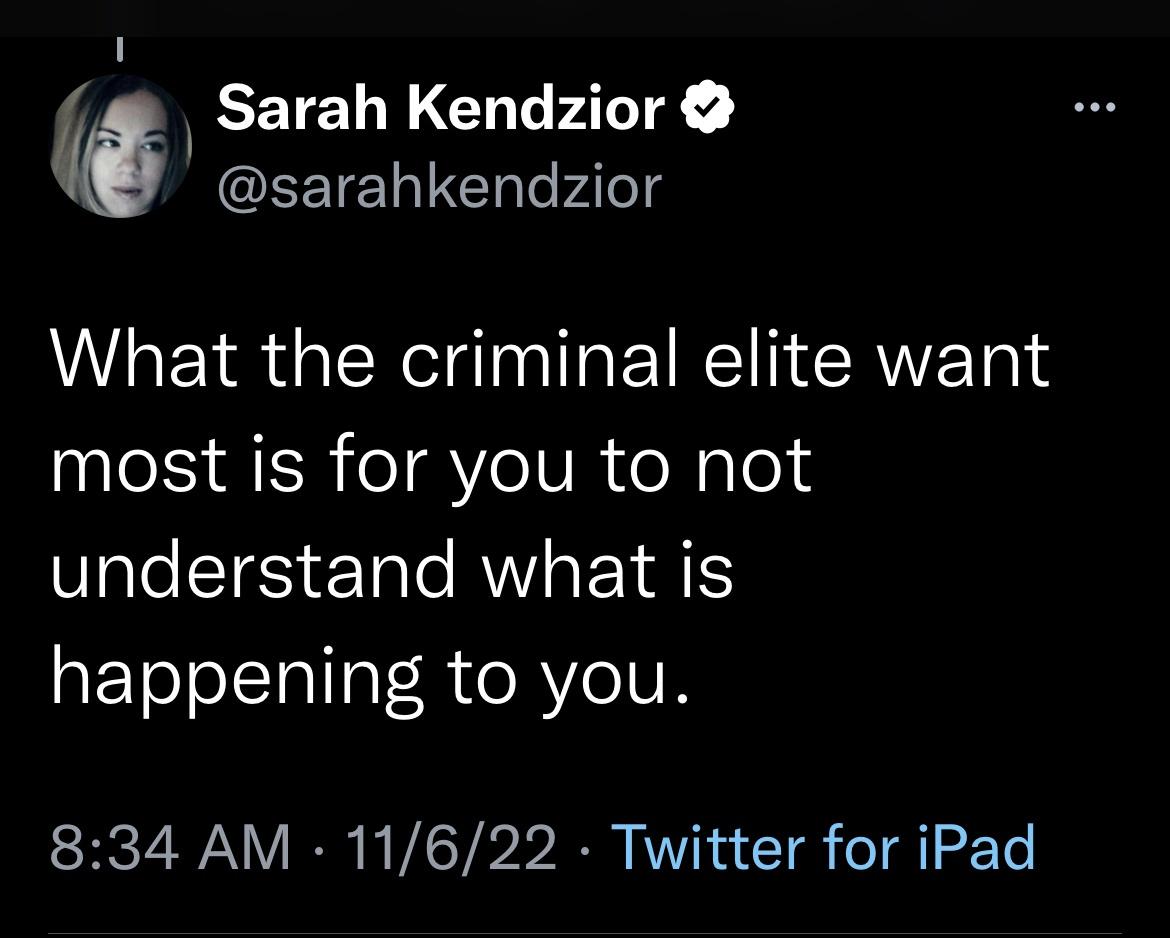 Sarah Kendzior on the belief conflict.