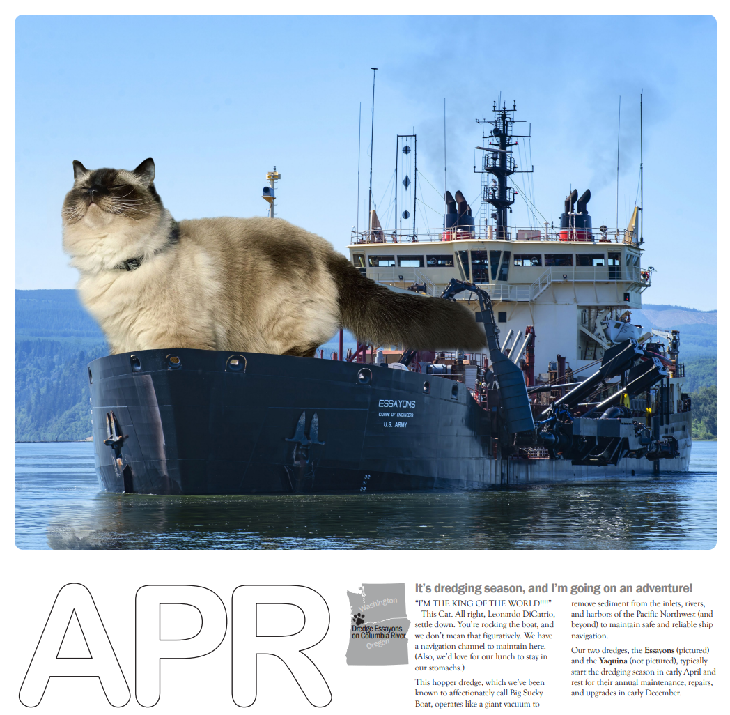 The 2024 US Army Corps of Engineers Big Cat Calendar is out! And now there is a Canine version too.