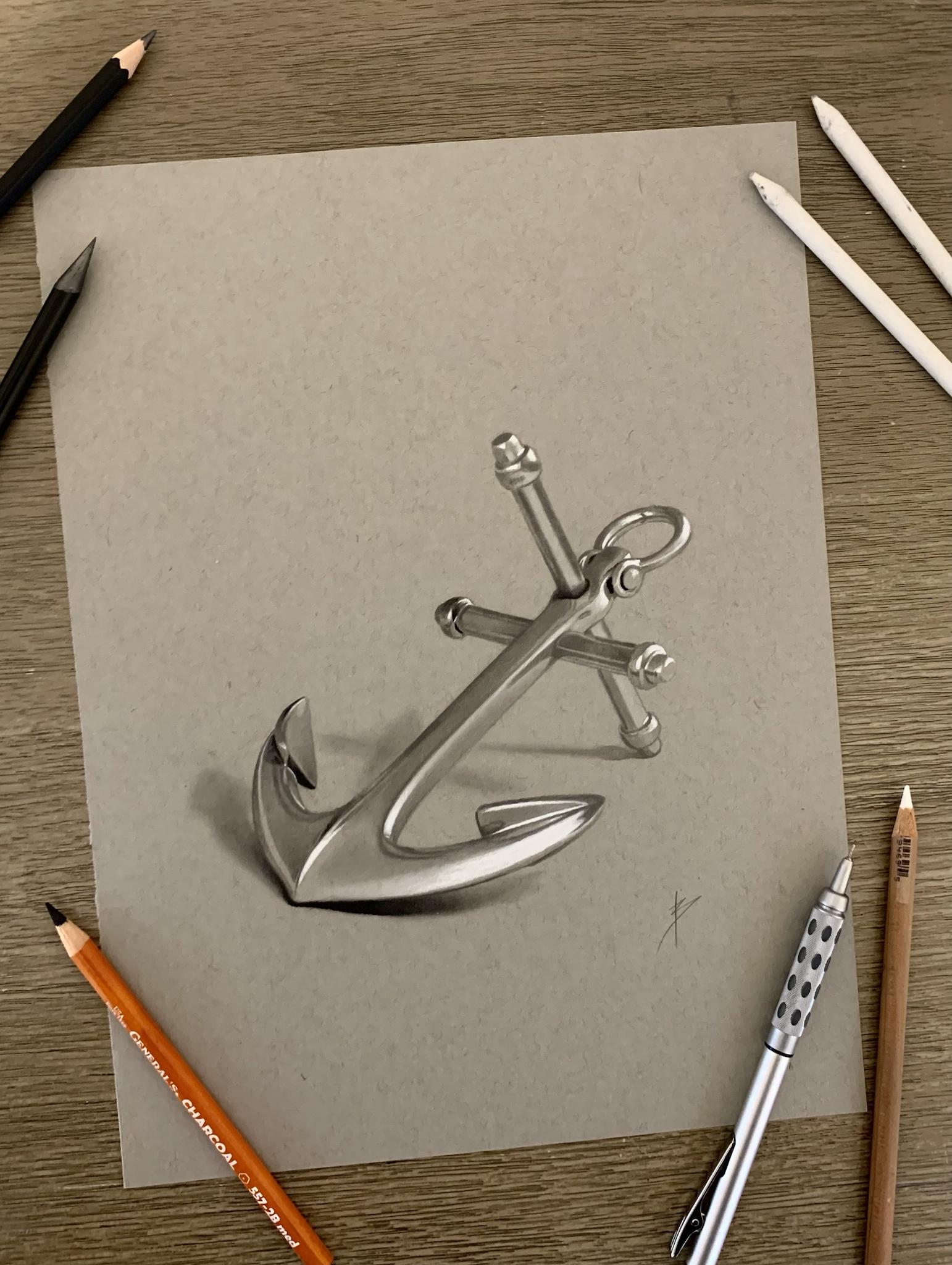 My drawing of an anchor