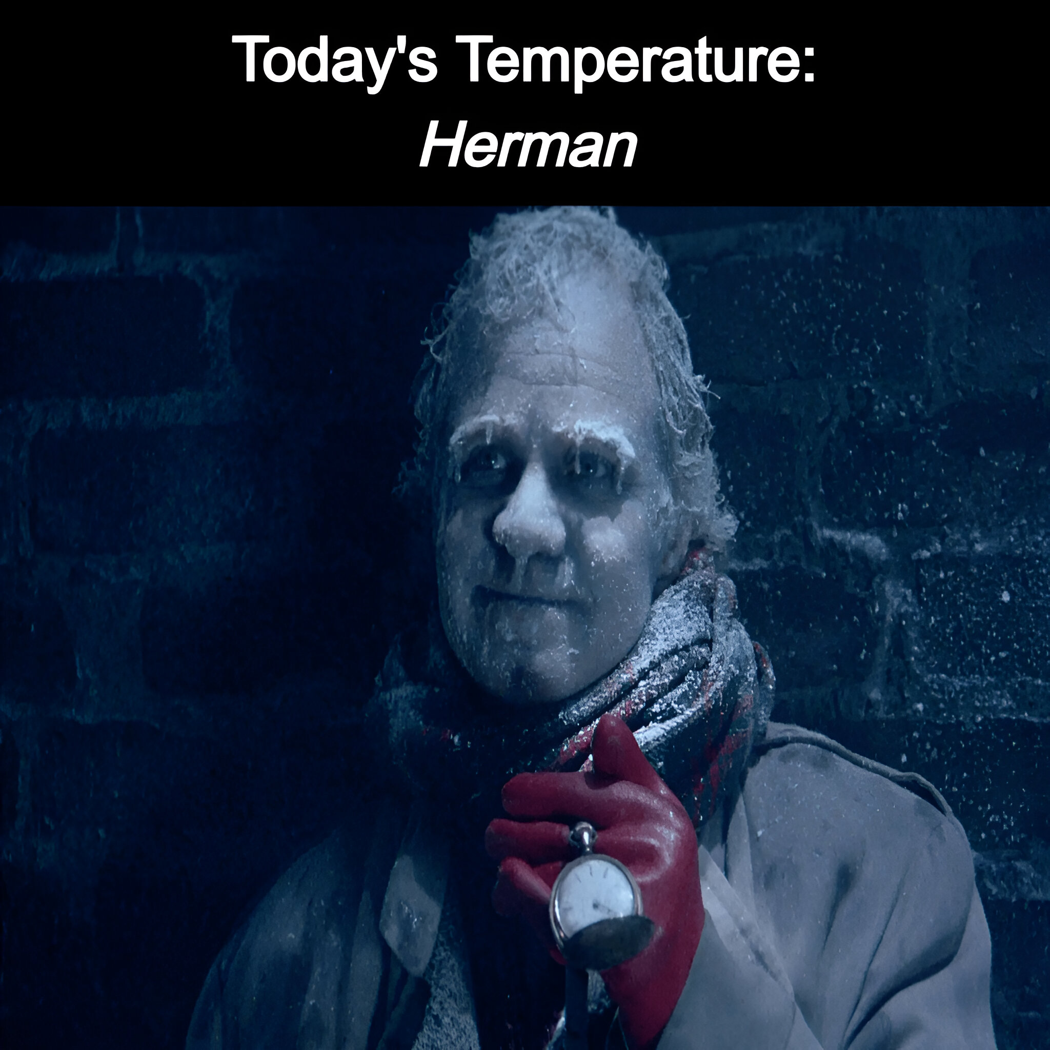 This day’s temperature: Herman