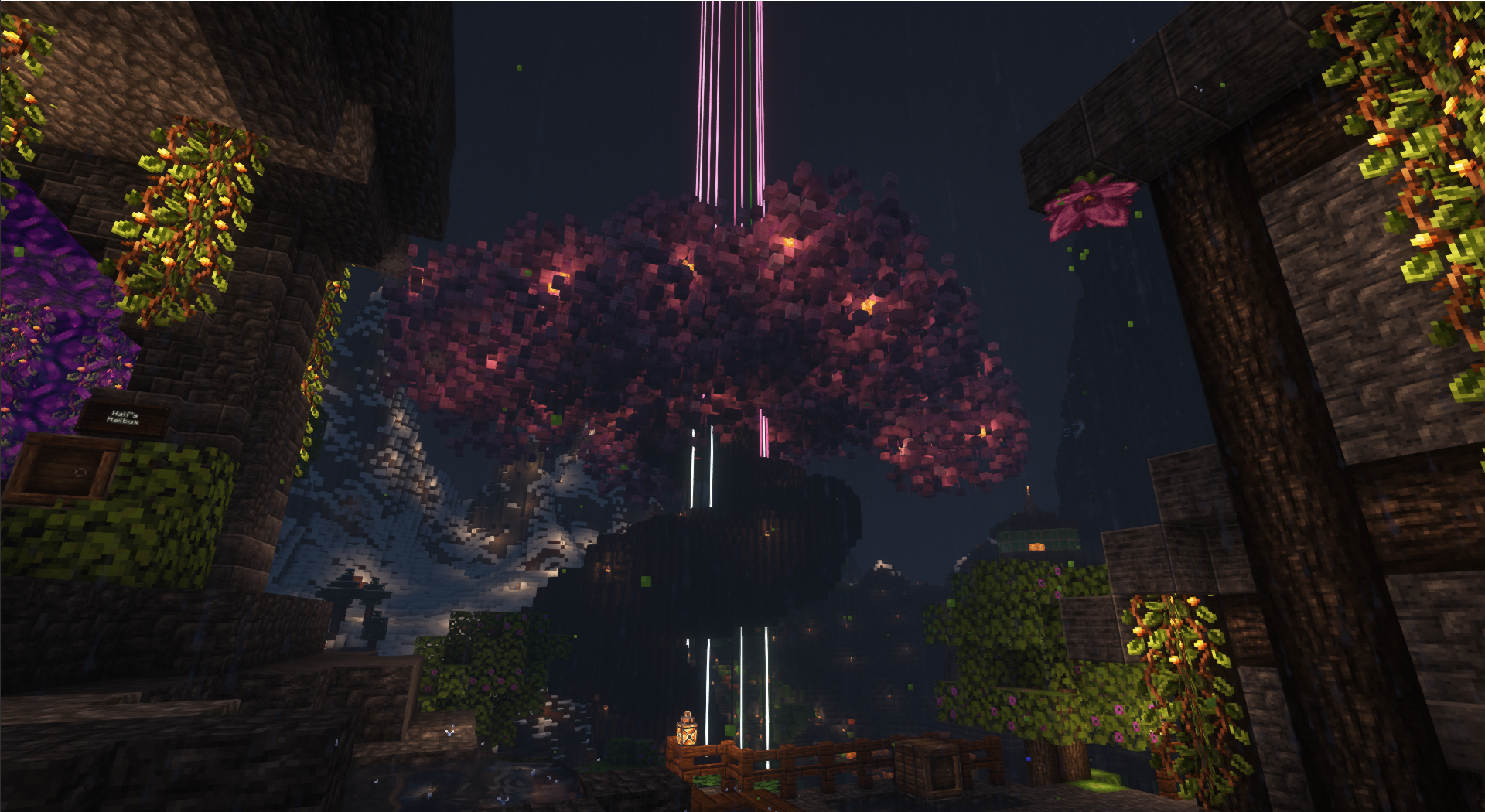 Massive Cherry Blossom Tree – Minecraft Survival Win