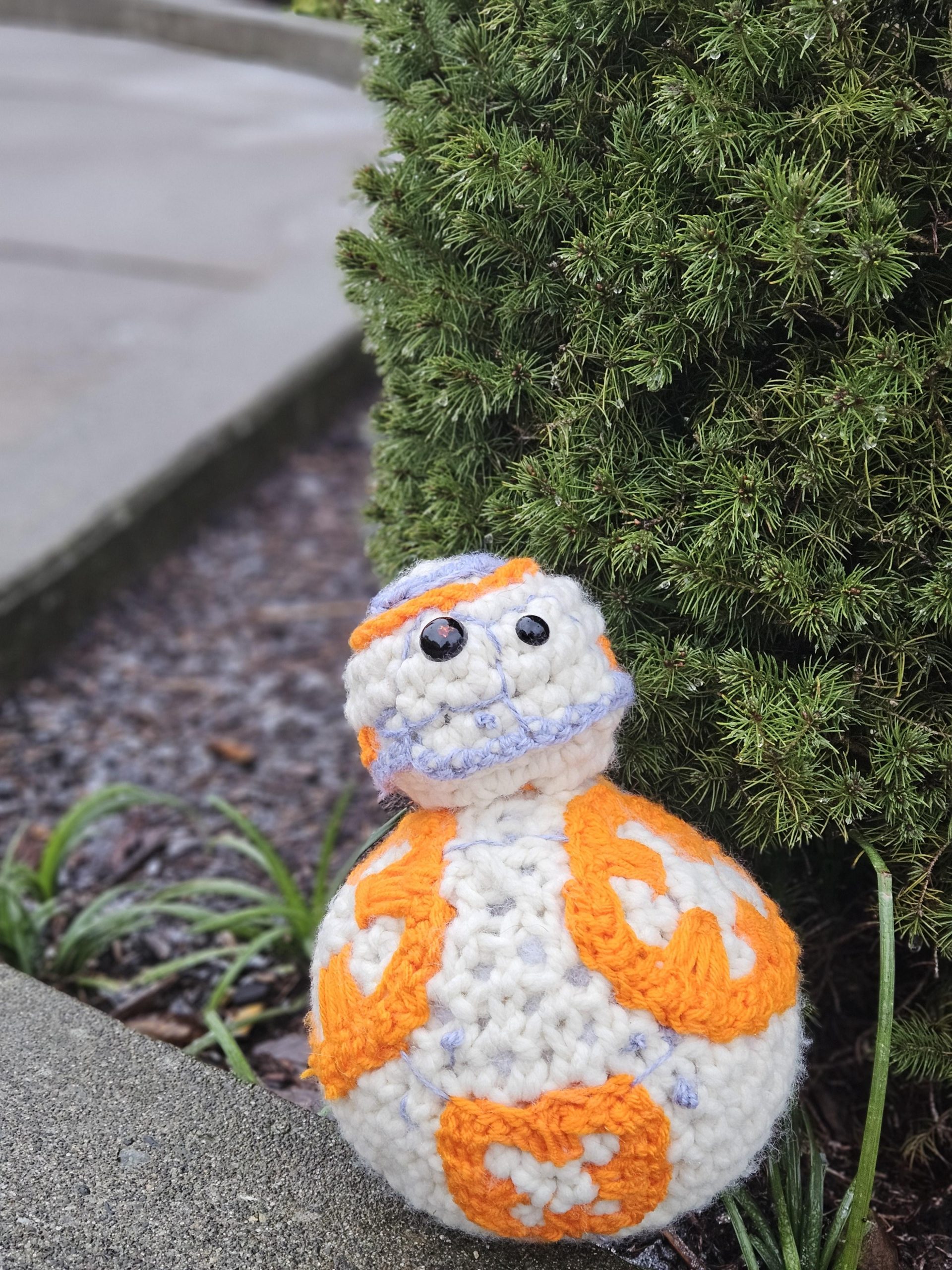 Bb8 (OC, freehand) I crocheted for one in all my college students