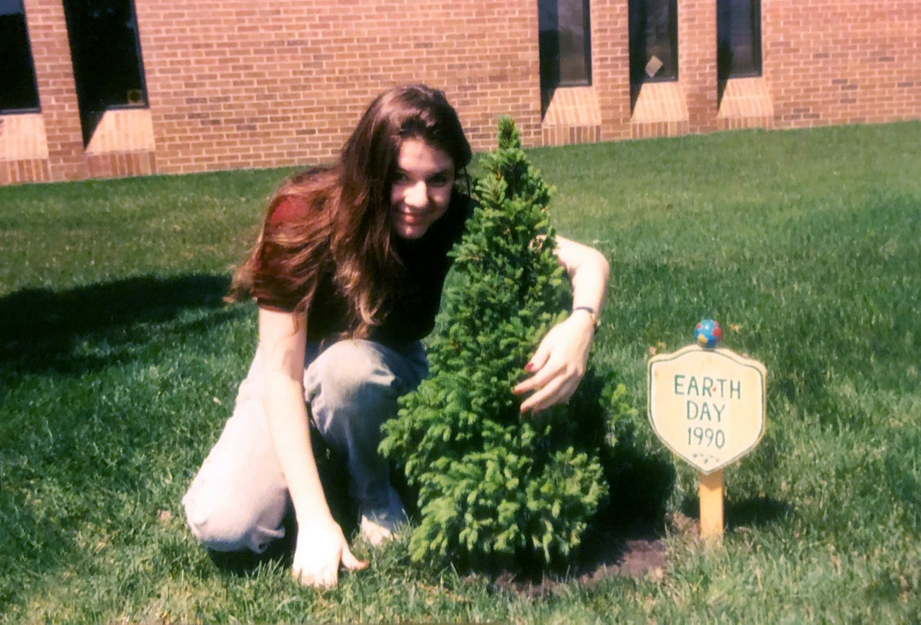 My accomplice of 30 years handed away on 29 December.  Here she is correct a couple months after we started dating with a tree we planted in honor of Earth Day 1991.
