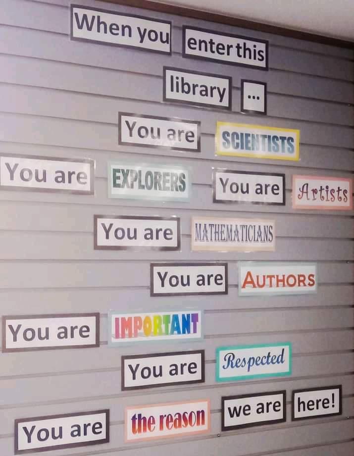 While you enter this library …
