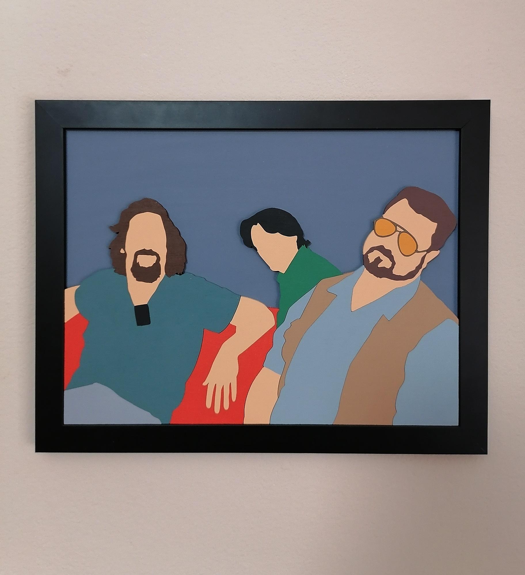 I made a Lebowski bowling scene art determine of plywood. I’m hoping you guys relish the proportion.