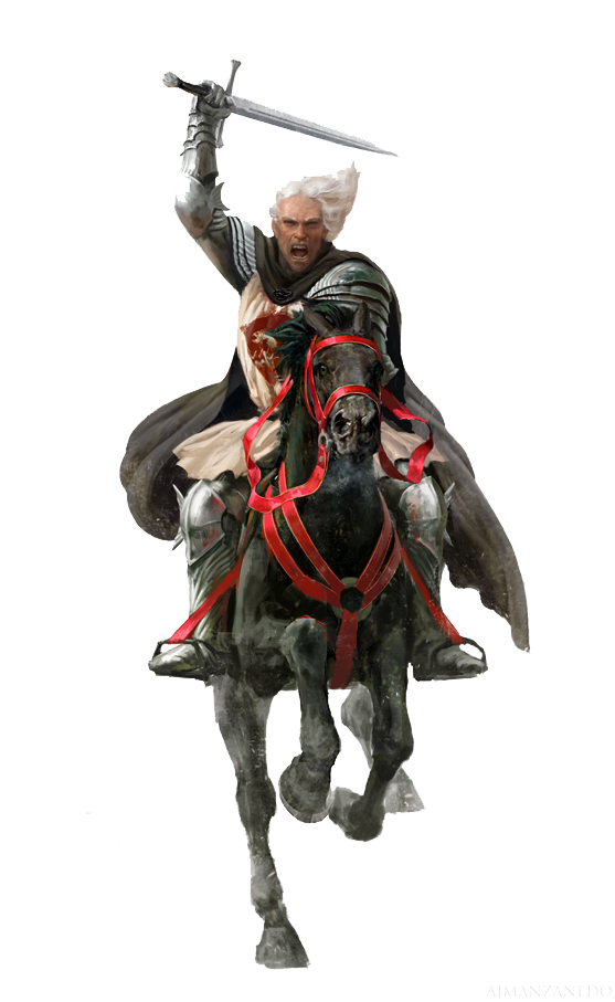 Guerrero, Soldado Veterano a Caballo / Warrior Used Knigh Riding Horse