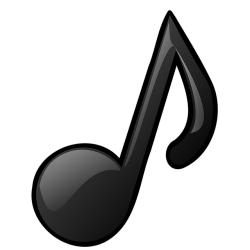 music note, eighth note, png
