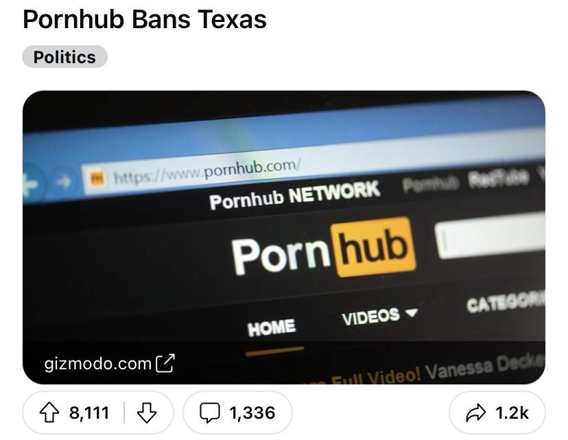 I too would need to ban Texas.
