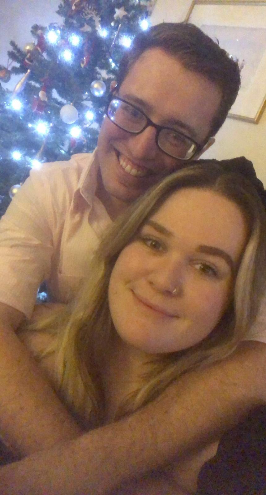 Merry Christmas from an American  boy and British lady in England!