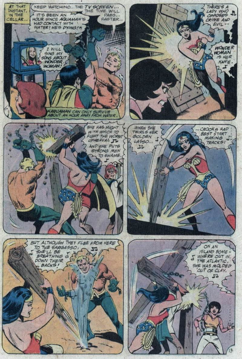 Marvel Lady comes to the rescue situation to a song in her honor [The Super Friends #5]