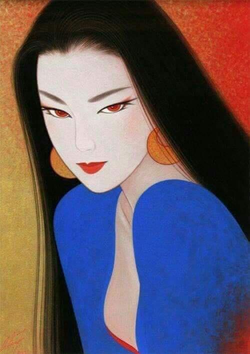 Japanese lady artwork